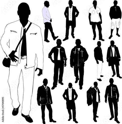 fashion men collection - vector