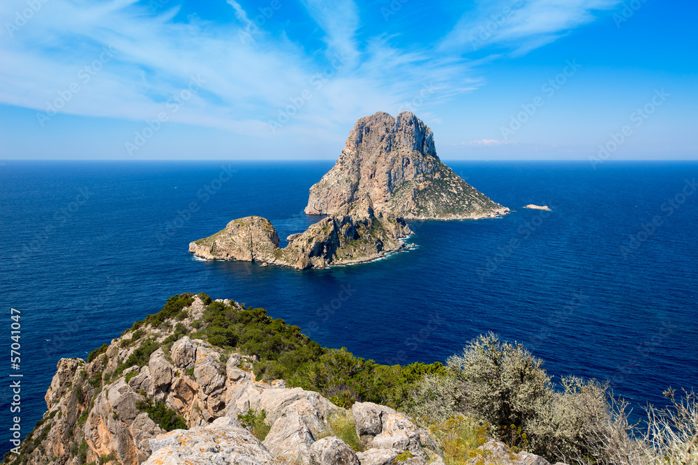 Ibiza Es Vedra and Vedranell from Torre des Savinar Ibiza Es Vedra and Vedranell from Torre des Savinar