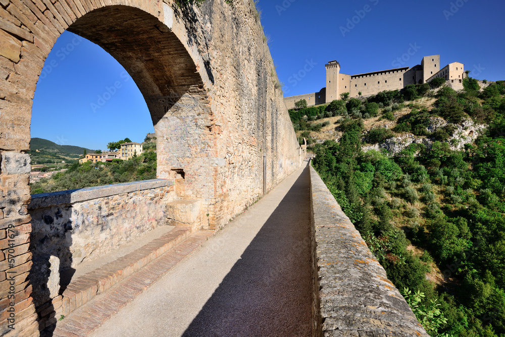 La Rocca vista dal Ponte delle Torri, Spoleto