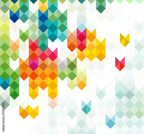 abstract motion & geometric background with arrows