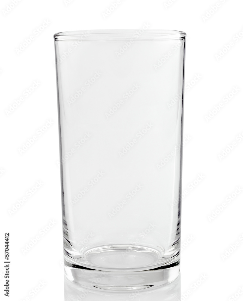 Empty glass. isolated on a white background Empty glass. isolated on a white background