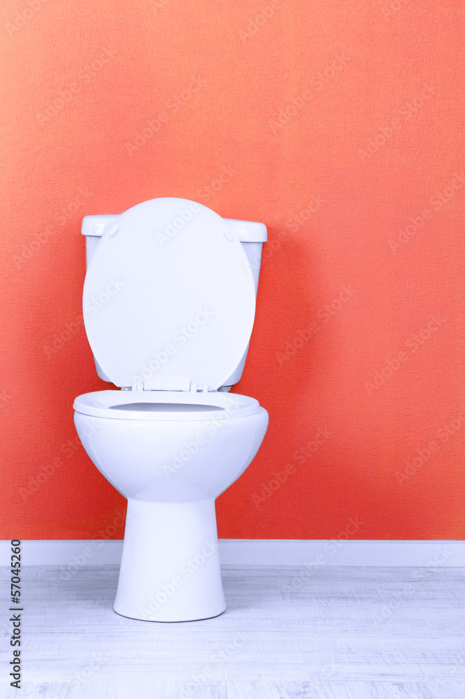 White toilet bowl in a bathroom White toilet bowl in a bathroom