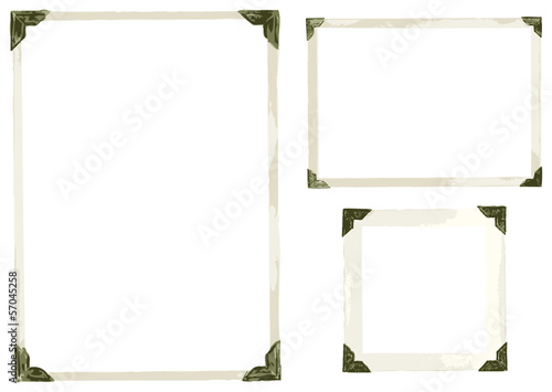 Old Photo Corners Vector