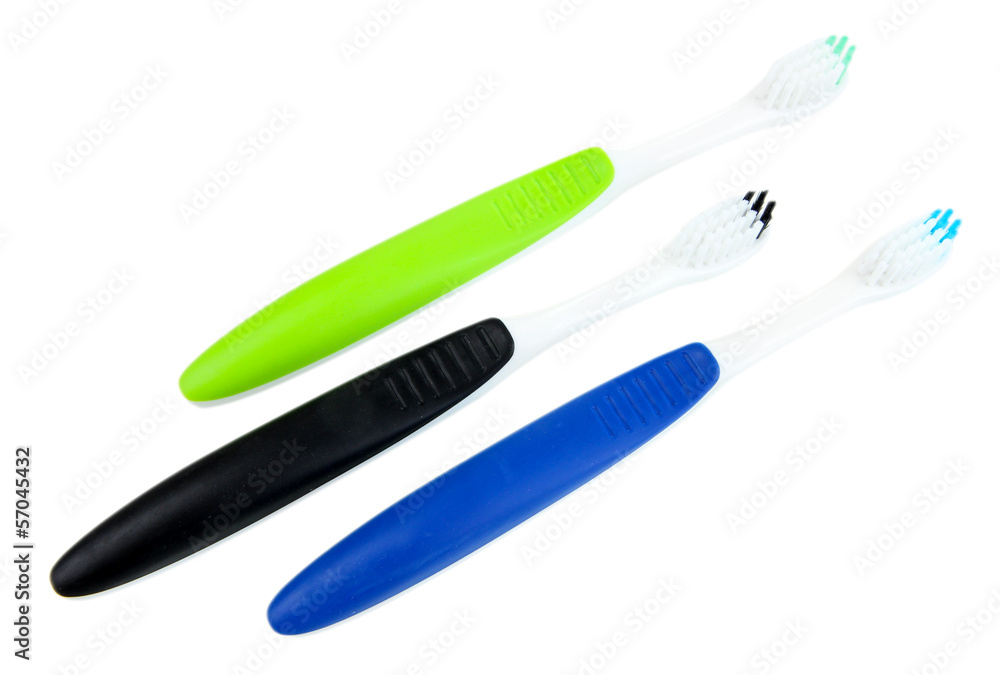 Tooth-brushes isolated on white Tooth-brushes isolated on white