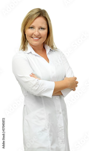 Young beautiful doctor, iso...