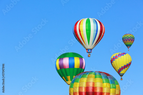 colorful hot air balloons