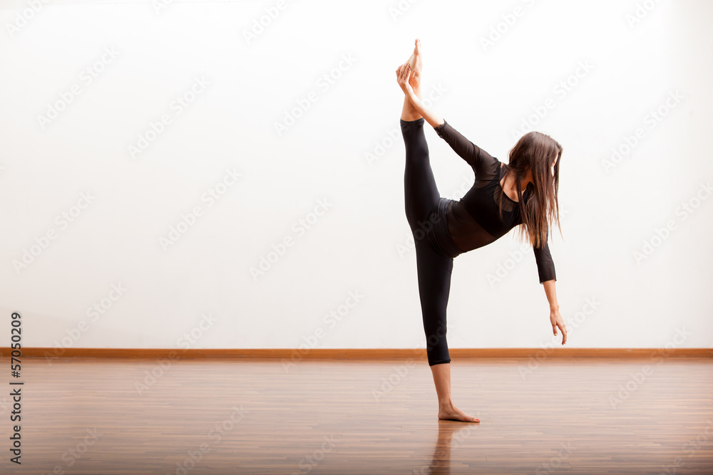 Jazz dancer trying some new moves Jazz dancer trying some new moves