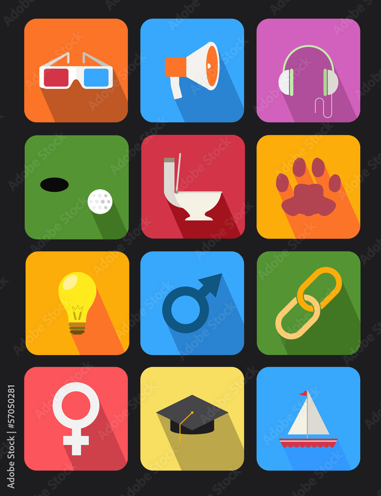 flat icons set 14 flat icons set 14