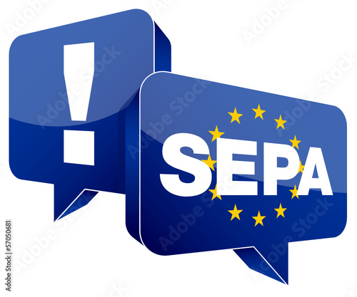 Speechbubbles "SEPA/Answer" Blue