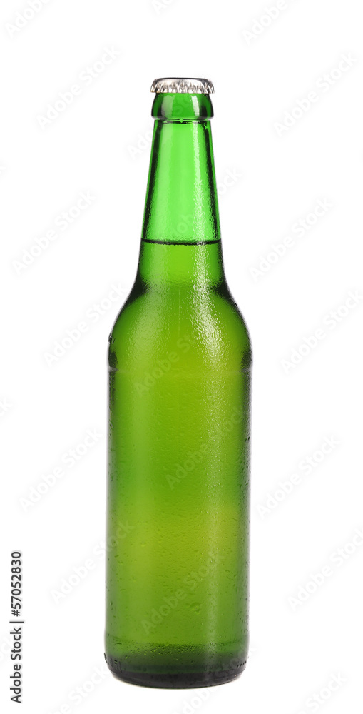 Bottle of beer isolated on white