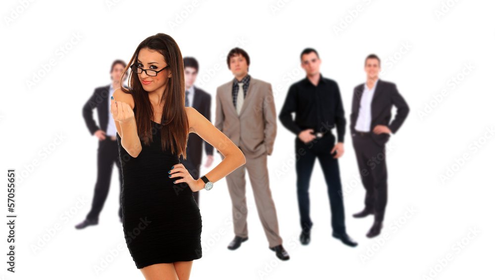 Fototapeta premium Business team isolated on white