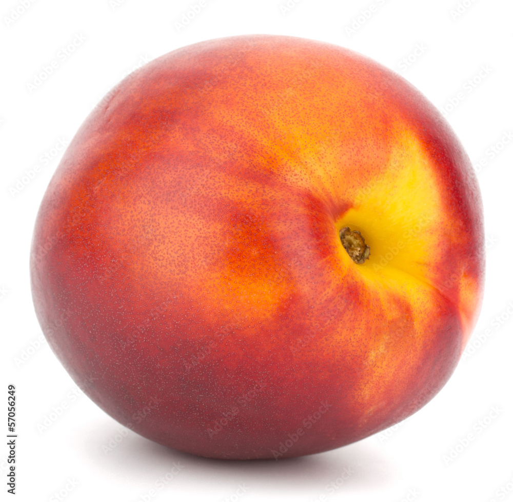 Nectarine fruit isolated on white background