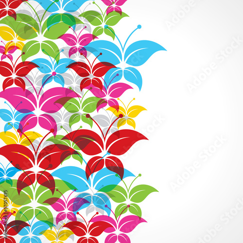 Colorful butterfly background stock vector