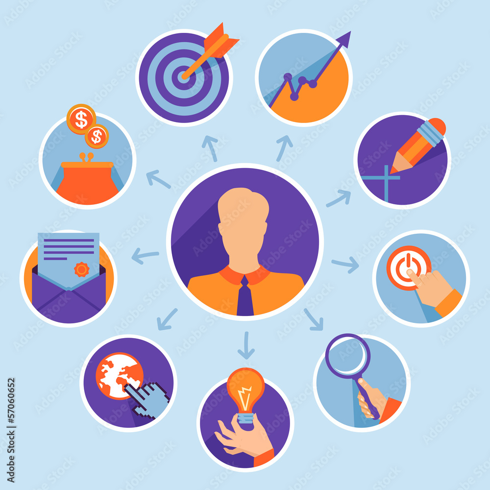 Vector business concept - start up infographic Vector business concept - start up infographic
