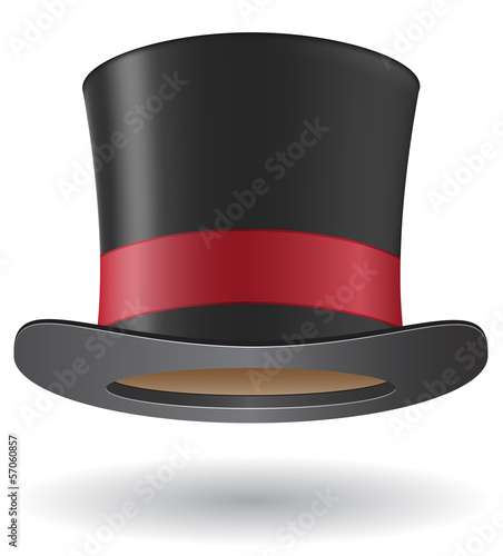 cylinder hat ector illustration
