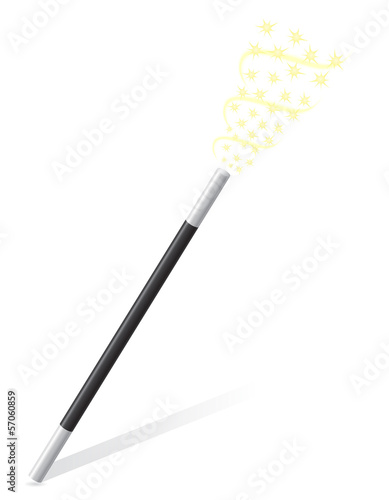 magic wand vector illustration