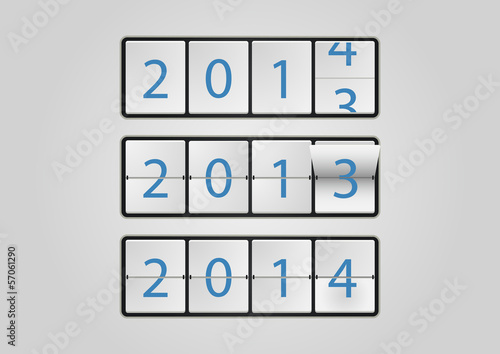 2014 Ticker board calendar