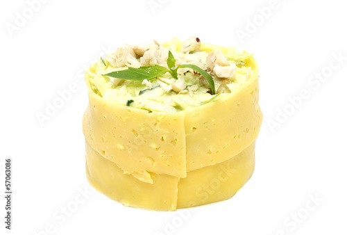 salad with crab