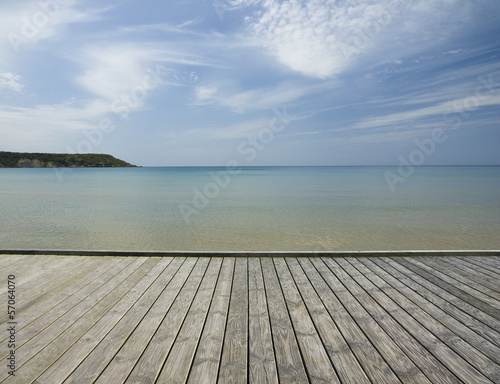 Jetty on the seashore