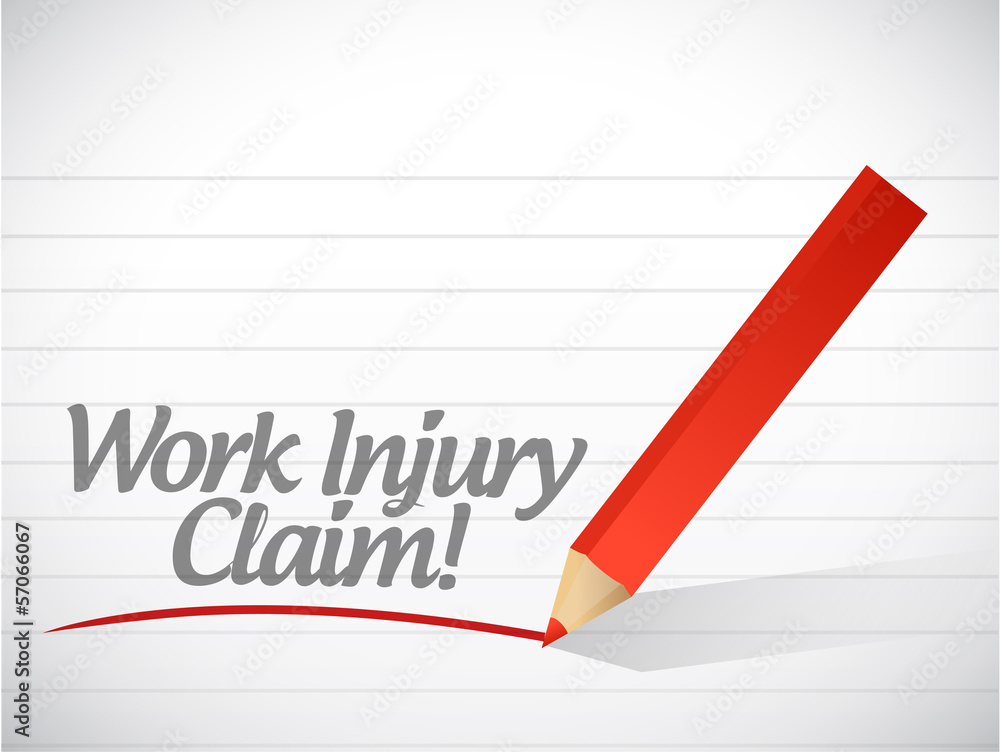 work injury claim written message written work injury claim written message written