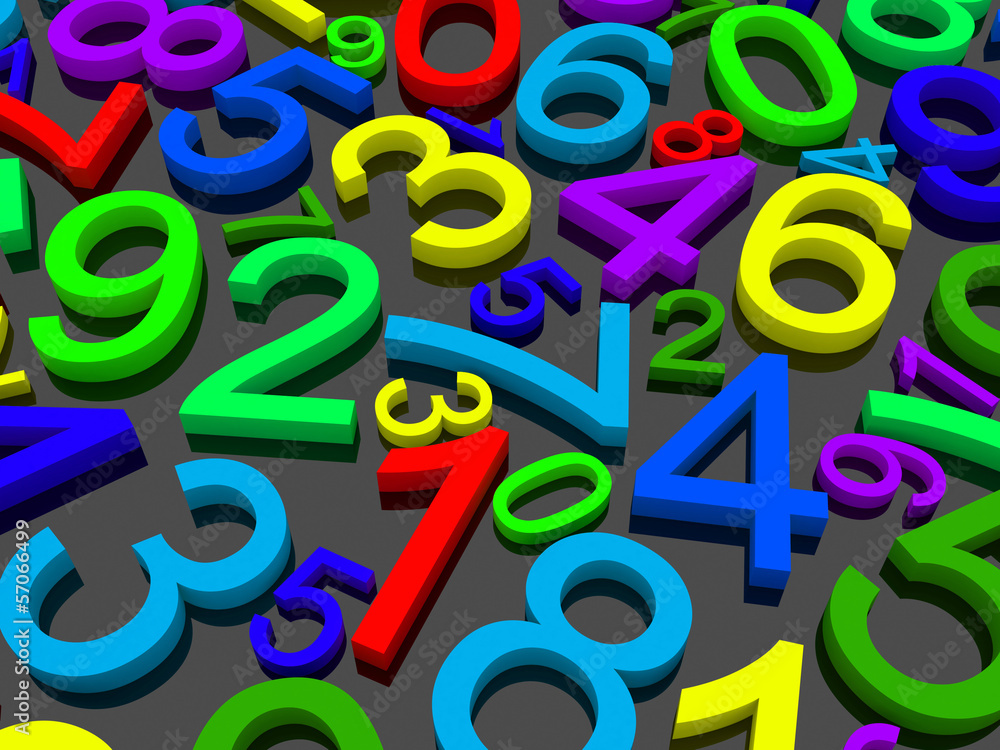 Background of numbers. Background of numbers.