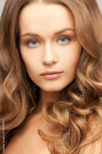 beautiful woman with long hair
