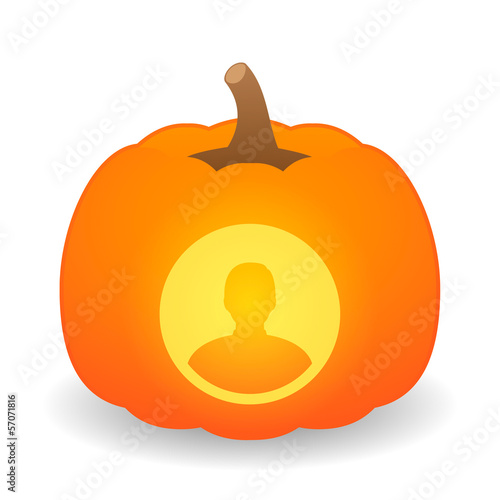 Pumpkin with icon