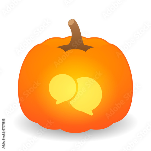 Pumpkin with icon