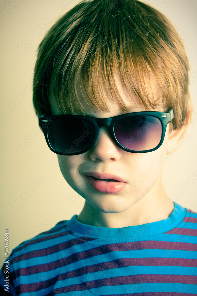 Young boy with shades