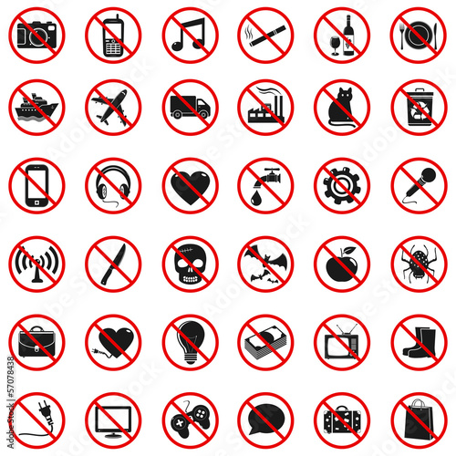 Set Prohibited Signs