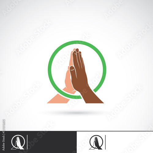 Racial equality sign