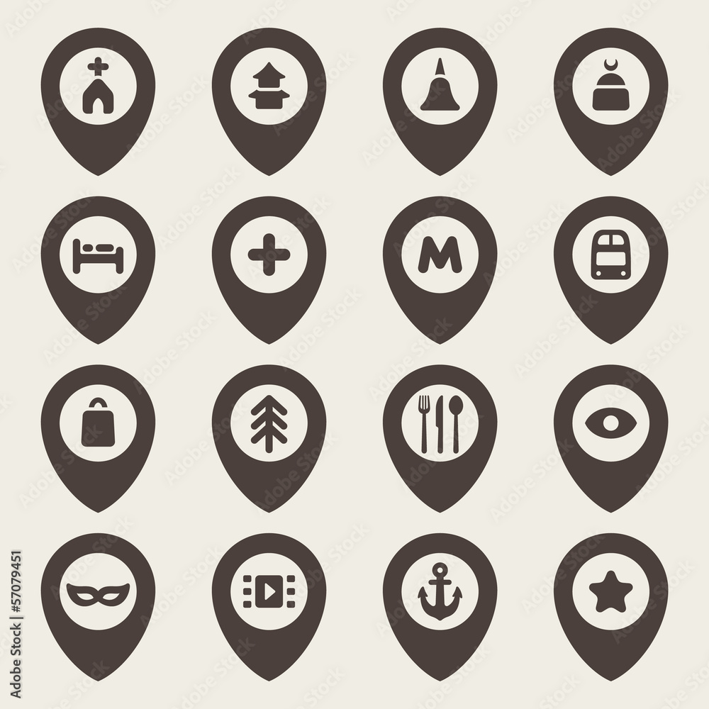 map icons map icons