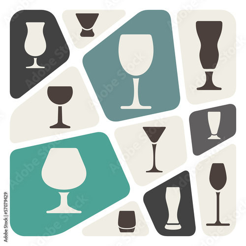 Alcohol glass background