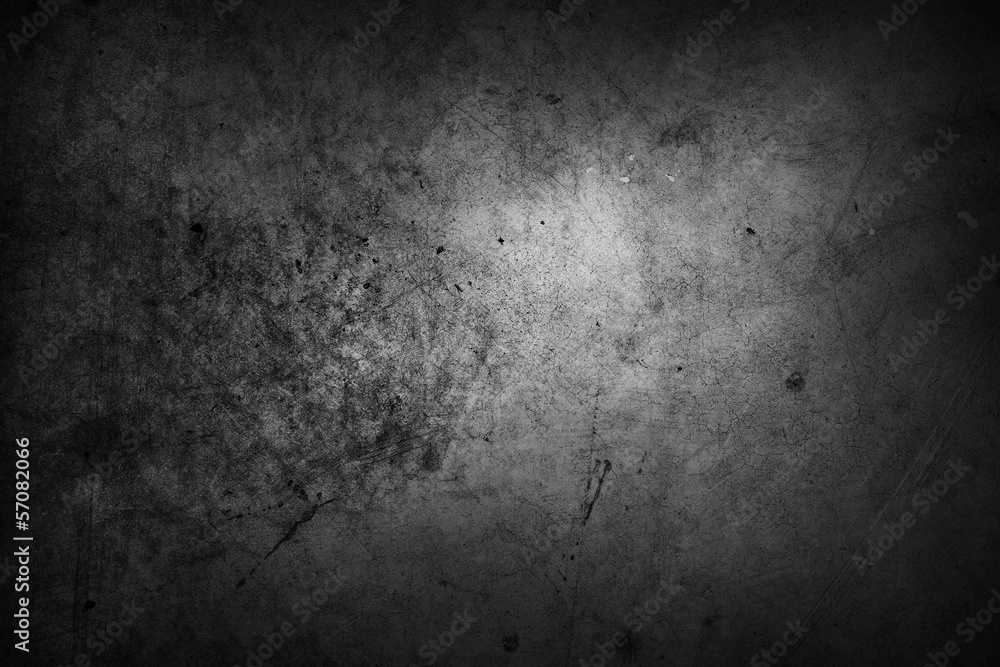 Black grey rough texture concrete wall background dark edges - obrazy, fototapety, plakaty 
