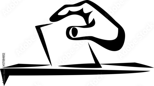 stylized vote