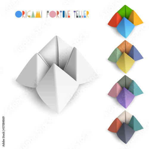 Colorful origami Fortune Teller photo