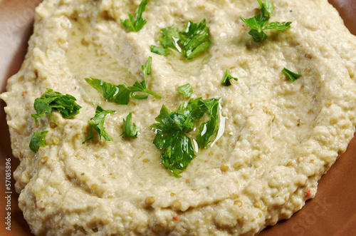 homemade  Baba Ghanoush photo