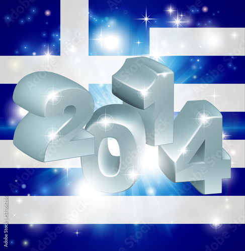 2014 Greek flag