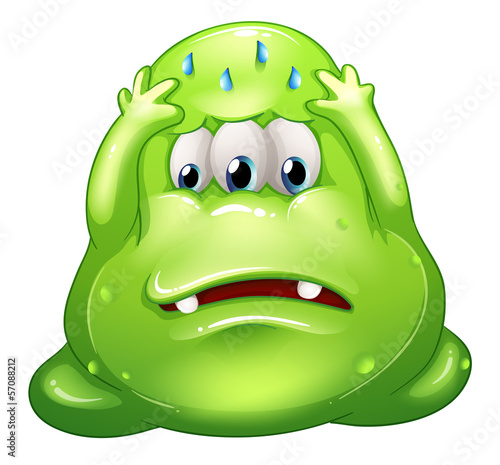 A failed fat green monster