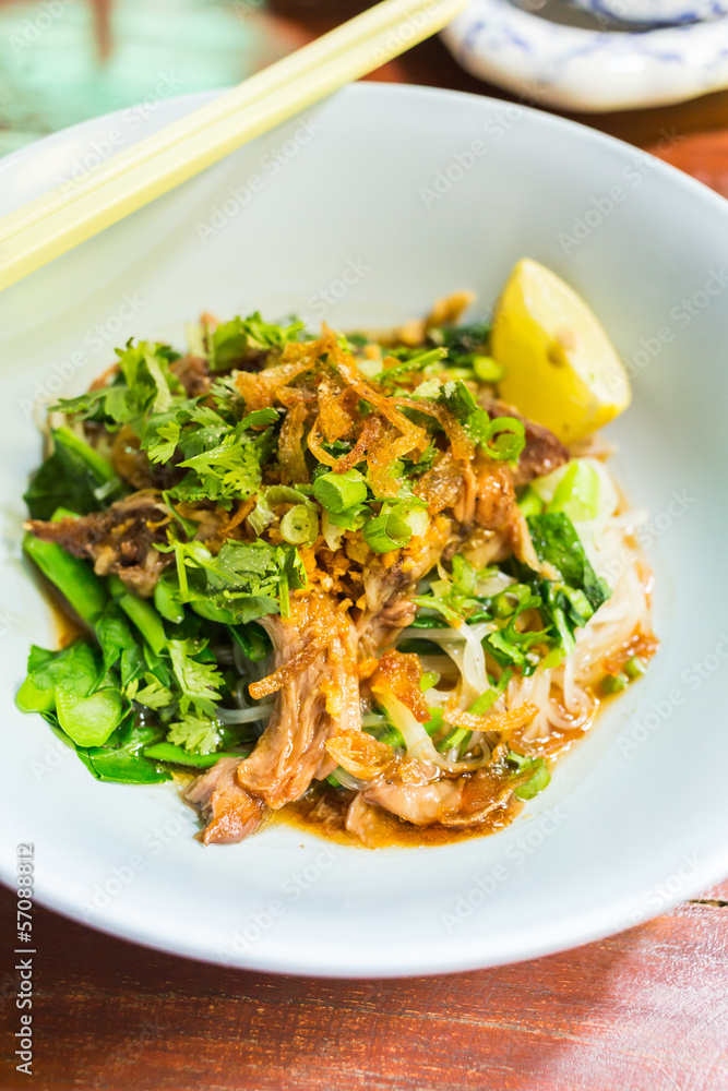 Thai Noodle with Pork
