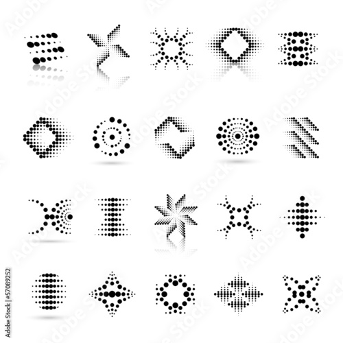 Unusual Icons Set - Isolated On White Background