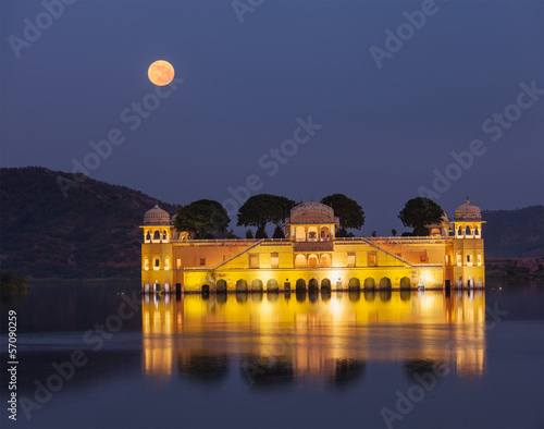 Jal Mahal (Water Palace).  Jaipur, Rajasthan, India photo