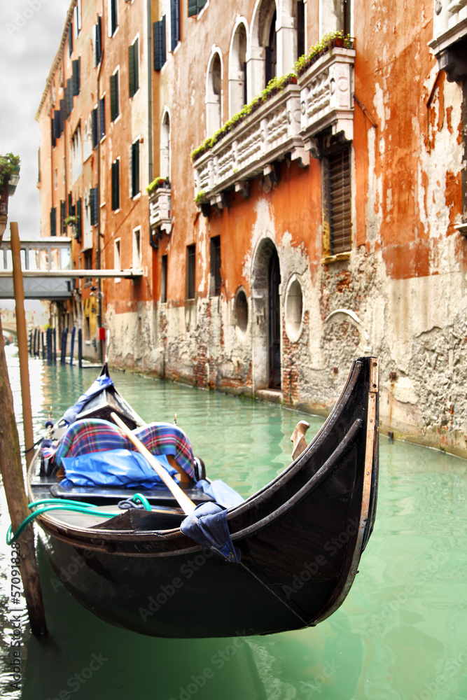 Narrow canal in Venice