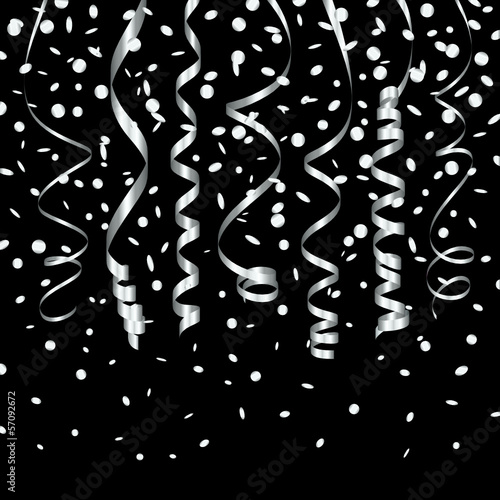 7 Streamer & Confetti Silver