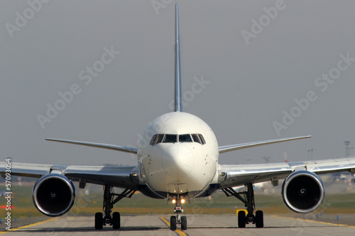 Aircraft on taxiway