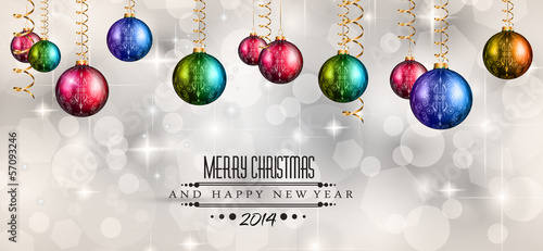 2014 Christmas Colorful Background