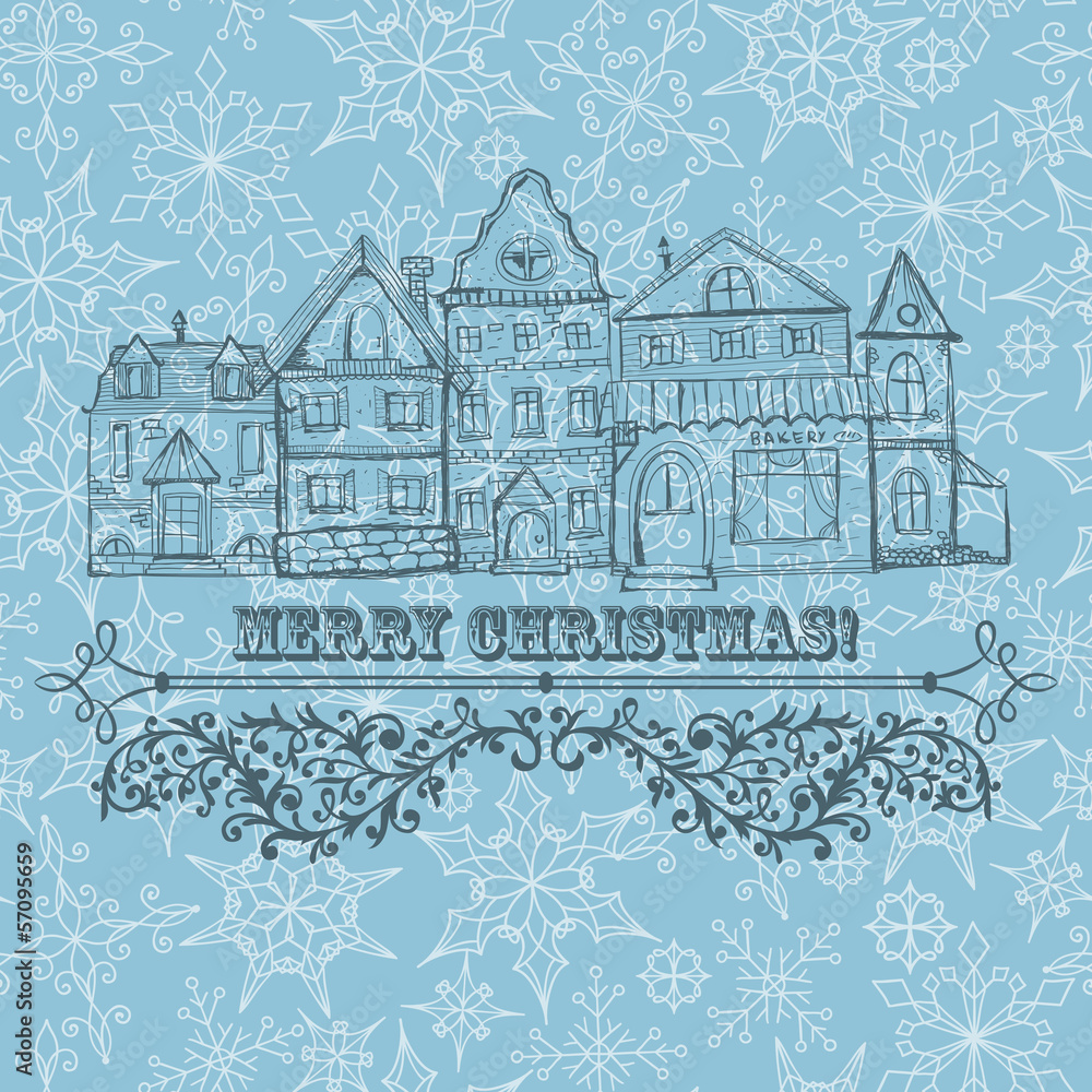 Vector Christmas Greeting Card