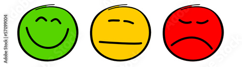 Bunte Smileys Gefühle