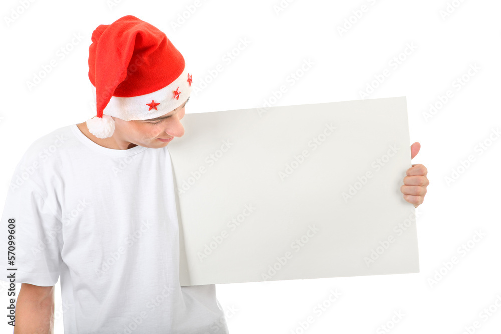 Teenager with White Board Teenager with White Board