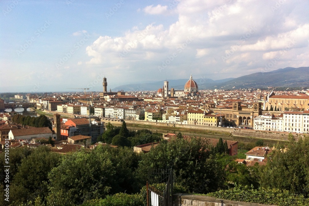 Panorama of Florence in Italy